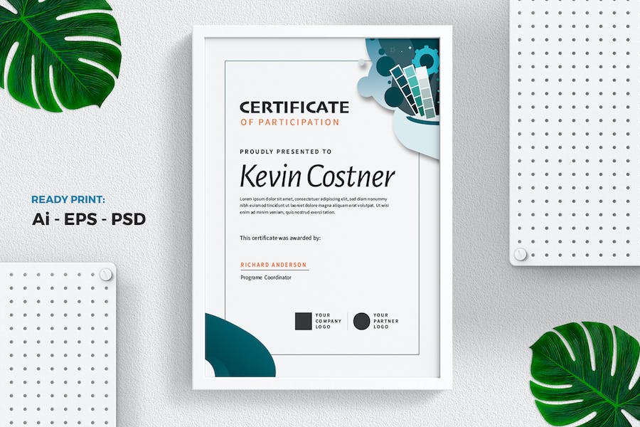 Professional Modern Certificate/Diploma Template