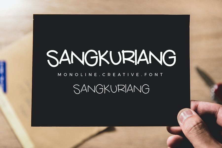Sangkuriang Monoline Script