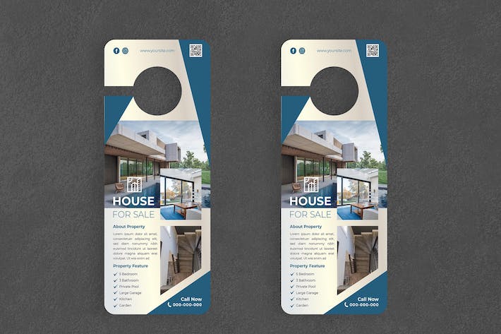 Home Sale Door Hanger Creative Promotion