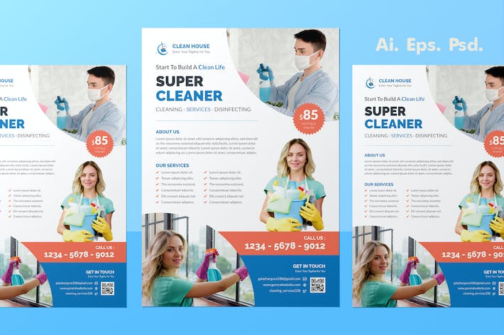 Home Cleaning Service Flyer Design