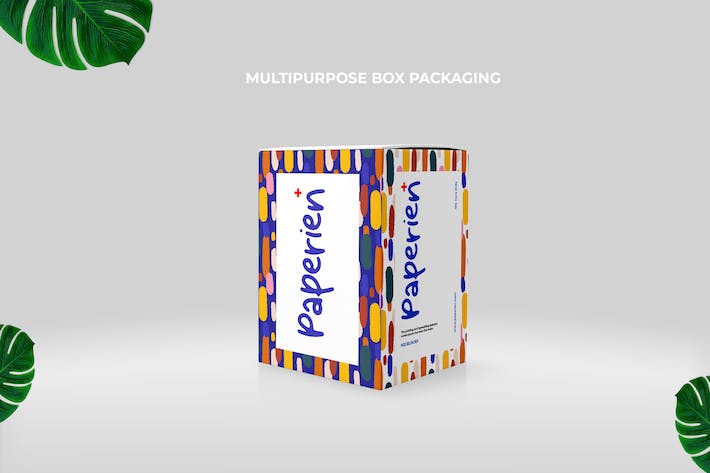 Paper Box Packaging Mockup