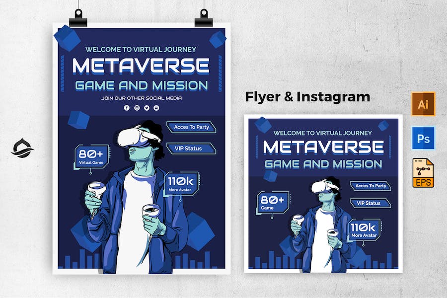 Into The Metaverse Flyer & Instagram Post