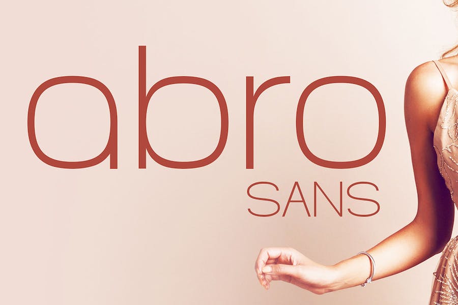 Abro Sans – Editorial Sans Serif Font Thin to Bold