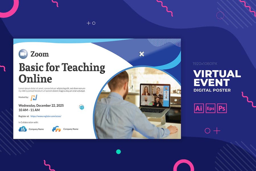 Online Training Event Digital Poster Flyer