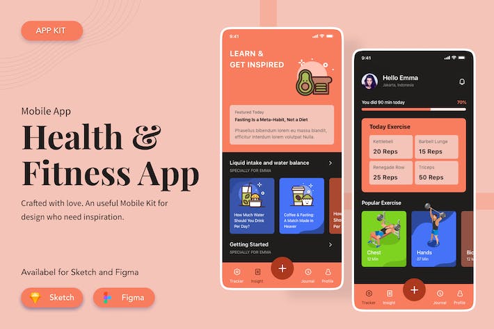 Health  Fitness App UI/UX