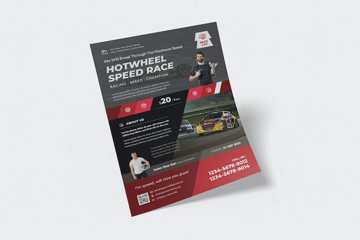 Automotive Racing Flyer Design