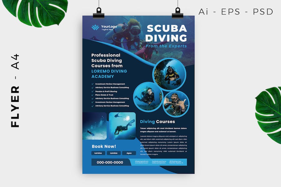 Scuba Diving Flyer Design