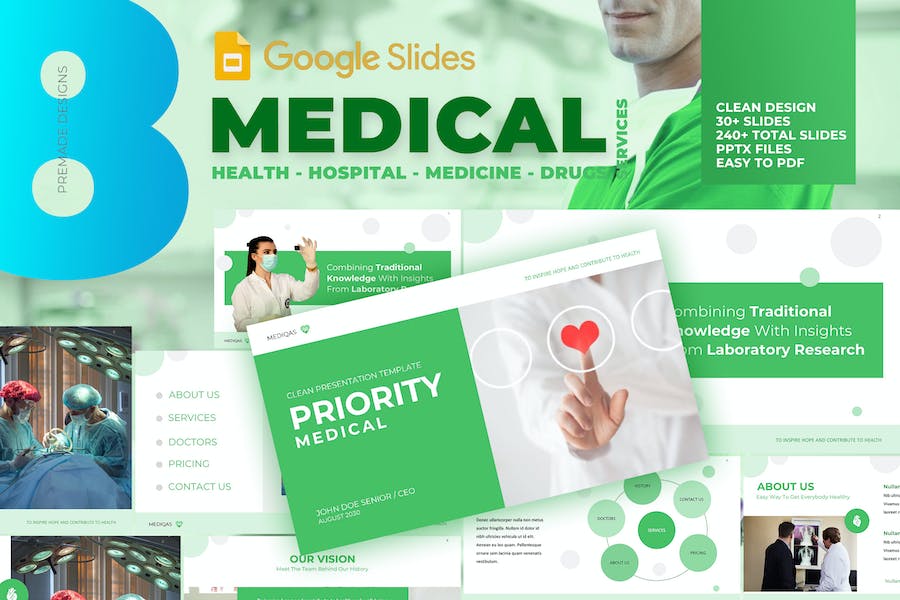Medical Pro – Clean Google Slide Template