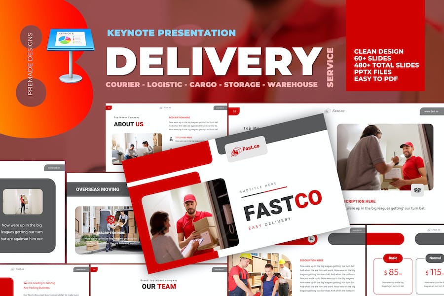 Delivery Courier Keynote Template