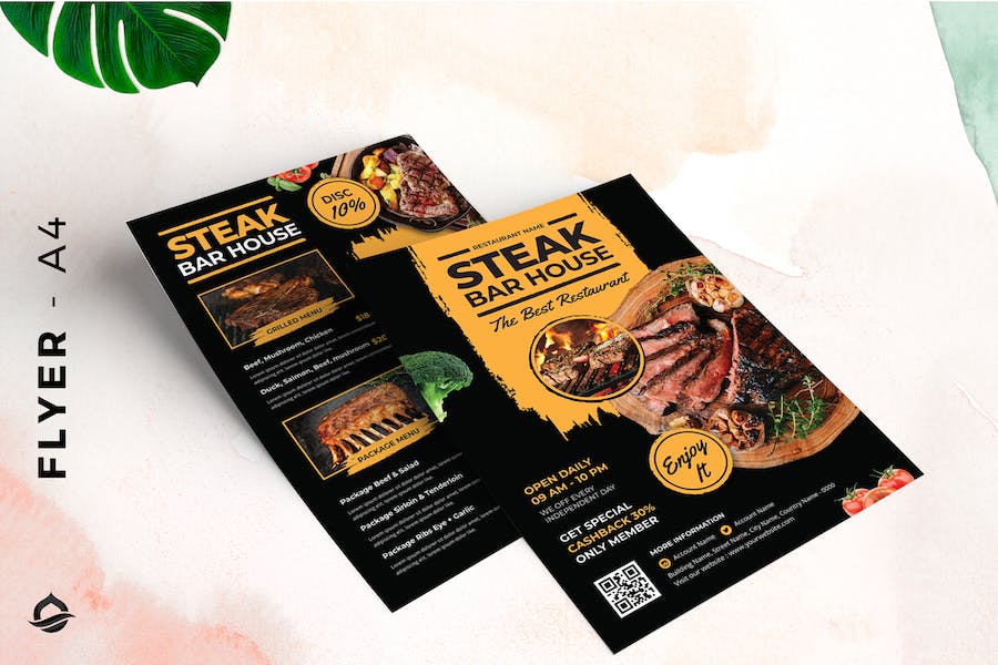 Flyer Food menu promotion