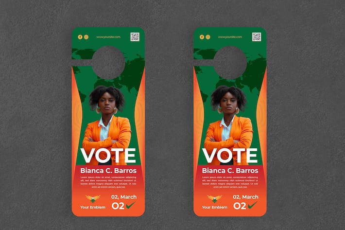 Vote Politician Door Hanger Creative Promotion