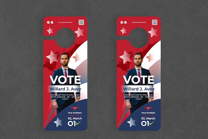 Election / Politic Door Hanger Creative Promotion