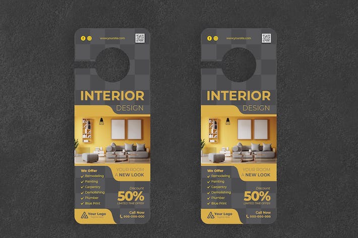 Interior Design Door Hanger Creative Promotion