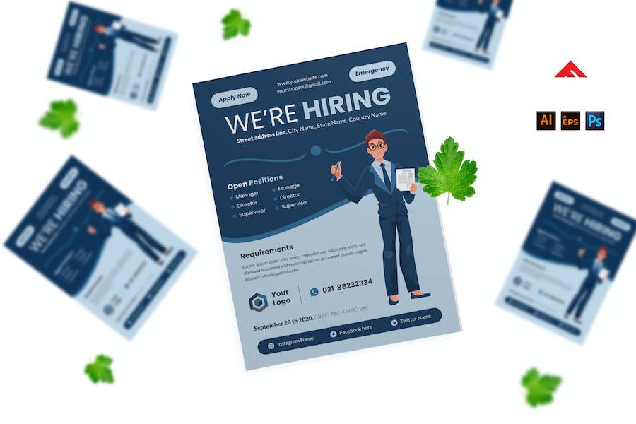 Job hiring Flyer Advertisement