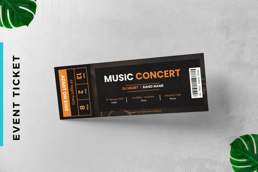 Event Ticket Music Concert