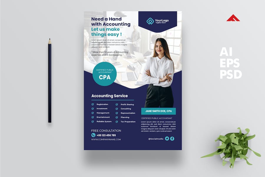 Accounting Finance Agency Flyer