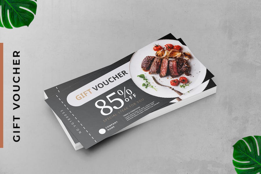 Resto Steak Gift Voucher Card Promotion