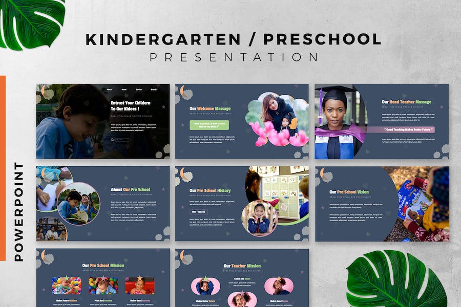 Kindergarten / Preschool Powerpoint slide