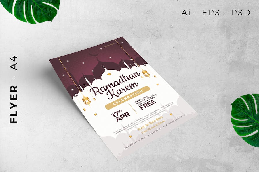 Flyer Ramadan Kareem / Celebration Miracle