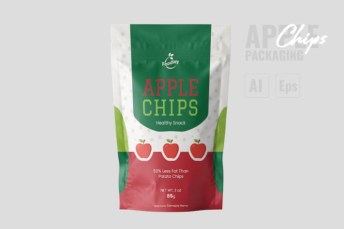 Modern Apple Chips Packaging