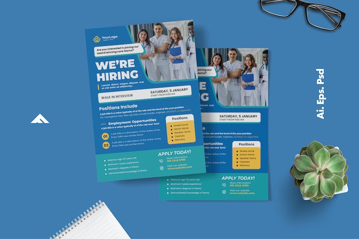 Medical Job Hiring Flyer Advertisement