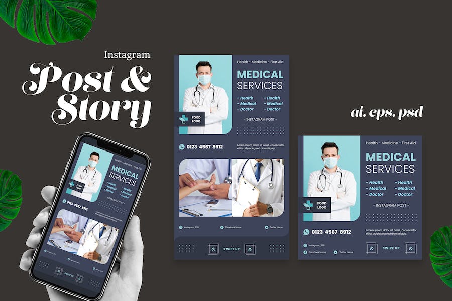 Medical Service Instagram Story Post