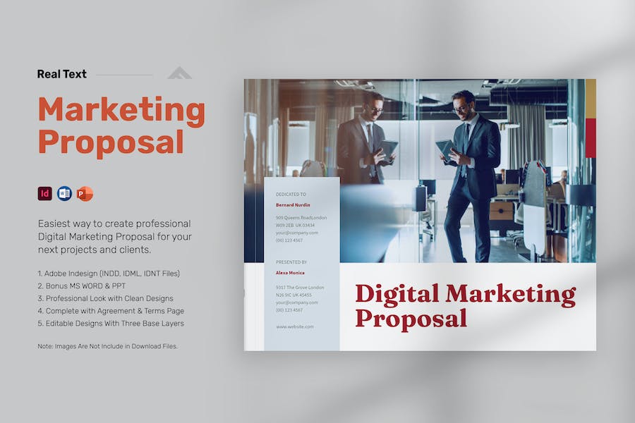 Digital Marketing Proposal Landscape – Real Text