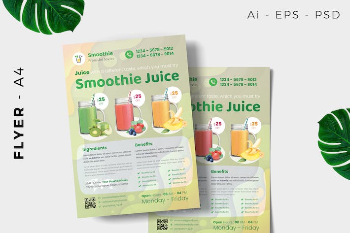 Smoothie Juice Flyer Design