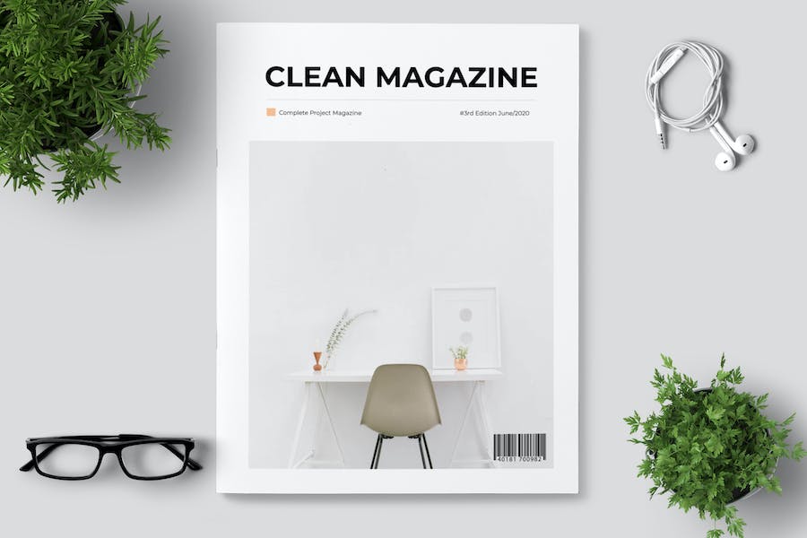 Clean Minimal Magazine Design