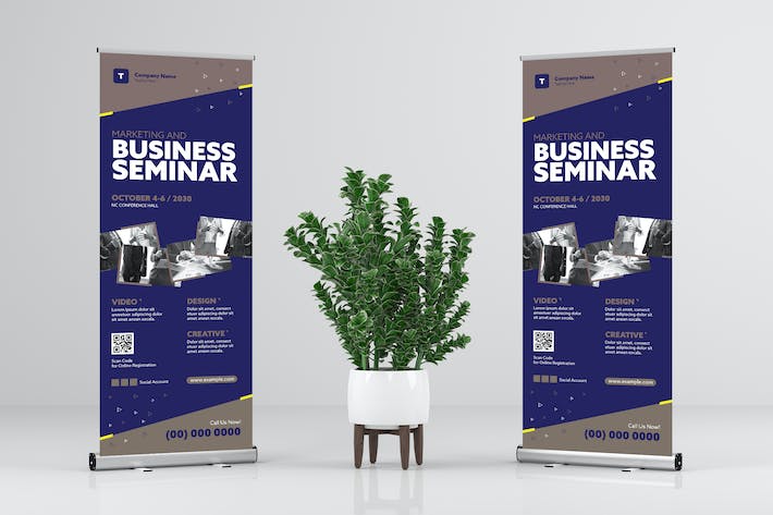 Business / Marketing  Event Rollup Banner Design