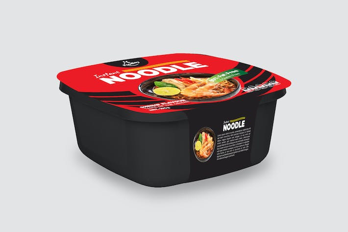 Noodle Food Box Cover Design