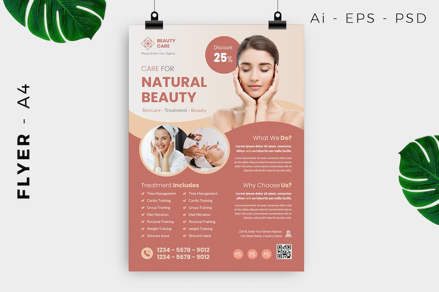 Natural Beauty Flyer Design