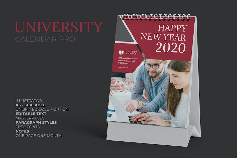 2020 University Education Calender Pro