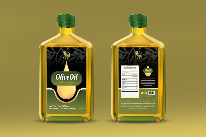 Olive Oil Label Design