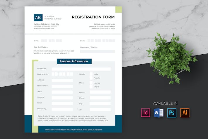 Clean Business Registration Form