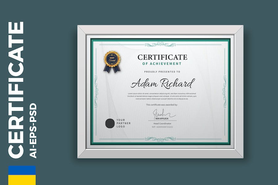 Professional Vintage Certificate/Diploma Template