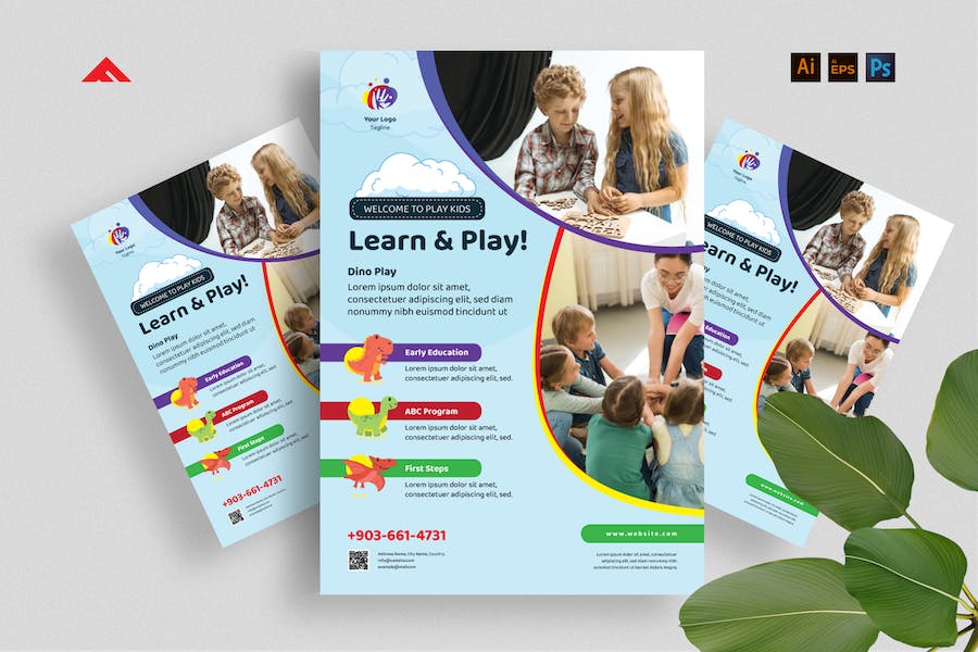 Play Group Flyer Template